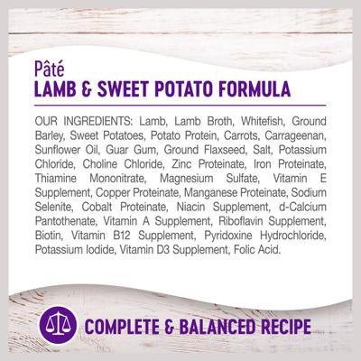 Alimento enlatado para perros Complete Health Lamb & Sweet Potato Formula, 12 onzas (340 g), caja de 12