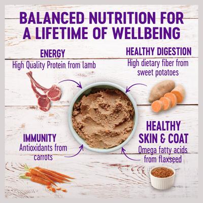 Alimento enlatado para perros Complete Health Lamb & Sweet Potato Formula, 12 onzas (340 g), caja de 12