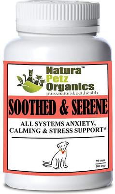 SOOTHED & SERENE* - All Systems Anxiety, Calming & Stress Support* Dog Supplement, 90 count