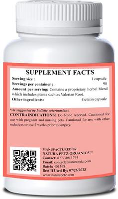 SOOTHED & SERENE* - All Systems Anxiety, Calming & Stress Support* Dog Supplement, 90 count