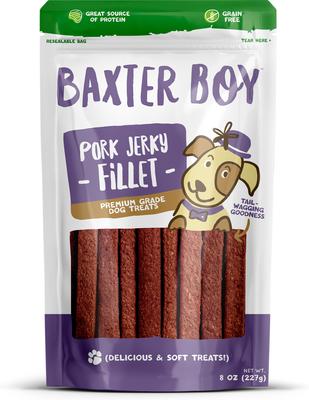 Pork Grain-Free Jerky Dog Treats, 8-oz bag