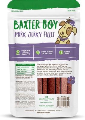 Pork Grain-Free Jerky Dog Treats, 8-oz bag