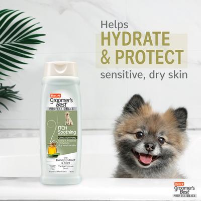 Groomer's Best Professionals Itch Soothing with Vanilla Coconut Scent Dog Shampoo, 18-fl oz bottle