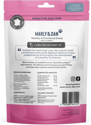 Salmon Dog Treats for Small & Mini Dogs with Sweet Potato & Ginger, Tummy & Digestion Recipe, 3.5-oz bag
