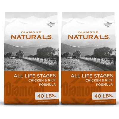 Alimento seco para perros Naturals con fórmula de pollo y arroz para todas las etapas de la vida, paquete de 80 lb