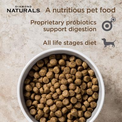 Alimento seco para perros Naturals con fórmula de pollo y arroz para todas las etapas de la vida, paquete de 80 lb