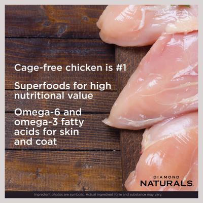 Alimento seco para perros Naturals con fórmula de pollo y arroz para todas las etapas de la vida, paquete de 80 lb