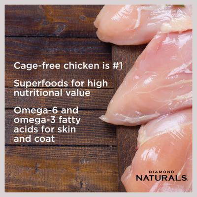 Alimento seco para perros Naturals con fórmula de pollo y arroz para todas las etapas de la vida, paquete de 80 lb