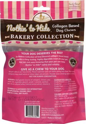 Nothin' To Hide Bakery Collection Croissant 3-inch Beef Flavor Dog Chews, 3 count