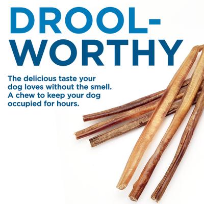12" Bully Stick Dog Treats, 6 count