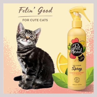 Desodorante vegano para gatos Felin' Good Spray, botella de 283 ml