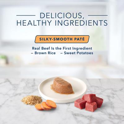 Tastefuls Spoonless Singles Beef Entrée Pate Adult Cat Food, 2.6-oz cup, case of 24