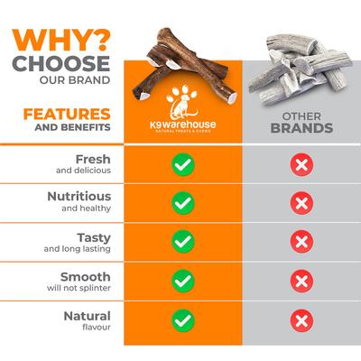 Golosina masticable grande para perros con astas de alce