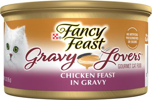 Gravy Lovers Ocean Whitefish & Tuna Feast in Sauteed Seafood Flavor Gravy Canned Cat Food, 3-oz, case of 24