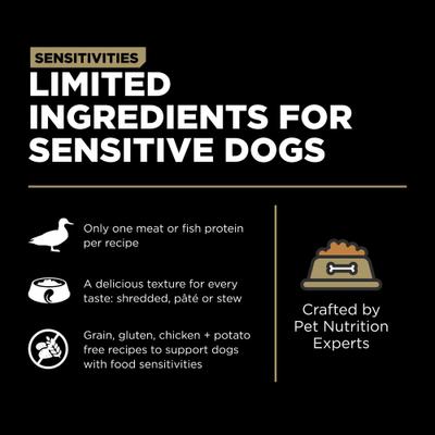 Sensitivities Limited Ingredient Grain-Free Duck Pate Dog Food, 12.5-oz, case of 12