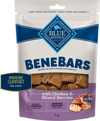 Benebars Immune Support, Chicken & Mixed Berries Natural Dog Treats, 9-oz bag