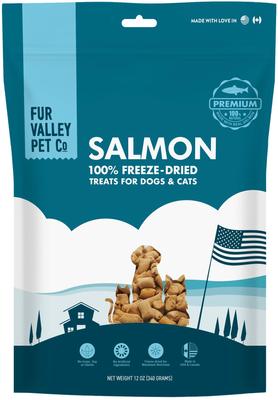 Salmon Freeze-Dried Dog & Cat Treats, 12-oz bag
