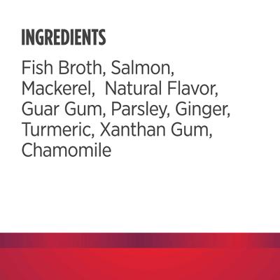 FreeStyle Chunky Salmon & Mackerel Broth Wet Cat Food Topper, 2.8-oz pouch, case of 24