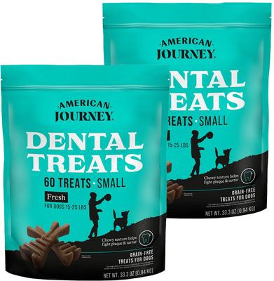 Grain-Free Small Dental Dog Treats Mint Flavor, 120 count