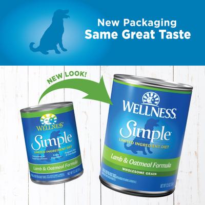 Simple Limited Ingredient Diet Lamb & Oatmeal Formula Canned Dog Food, 12.5-oz, case of 12