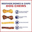 Beefhide 4 to 6-inch Beef & Chicken Flavored Dog Hard Chew Variety Pack, 25 count