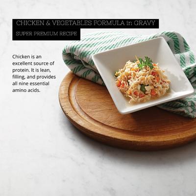 Gold Chicken & Vegetables Formula in Gravy Grain-Free Wet Cat Food, 2.82-oz, case of 24