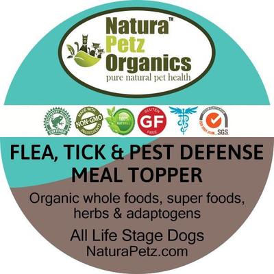 Flea, Tick & Pest Defense Turkey Flavored Powder Immune Supplement for Dogs, 4-oz tin