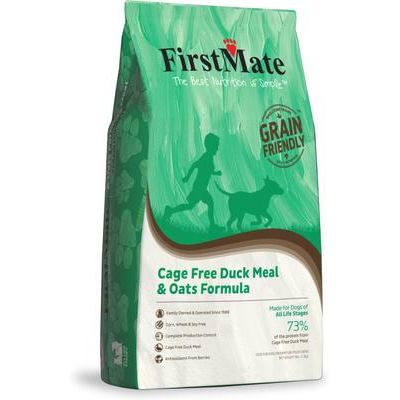 Alimento seco para perros con fórmula de avena y harina de pato sin jaula, apto para cereales, bolsa de 25 lb