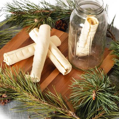 Beefhide 7-inch Rolls Natural Flavored Chewy Dog Treats, 4 count