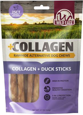 Collagen Retriever Adult Sticks 0.6-cm Duck Flavor Dog Treats, 25 count