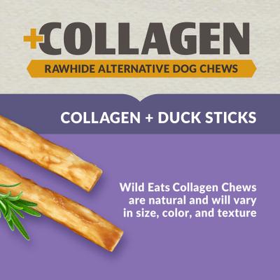 Collagen Retriever Adult Sticks 0.6-cm Duck Flavor Dog Treats, 25 count