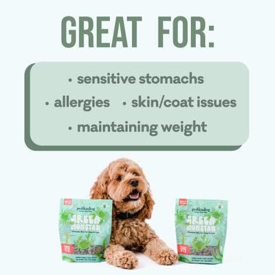 Green Monstah Bits Crunchy Dog Treats, 7-oz bag