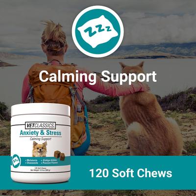 Anxiety & Stress Calming Support Soft Chews Dog Supplement, 120 count