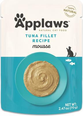 Tuna Fillet Mousse Wet Cat Food, 2.47-oz pouch, case of 12