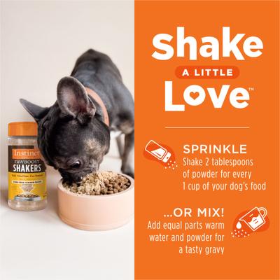 Raw Boost Shakers Cage-Free Chicken Recipe High-Protein Grain-Free Freeze-Dried Dog Food Topper, 5.5-oz bottle