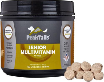 Senior Multivitamin Tablet Supplement for Dogs, 150 count