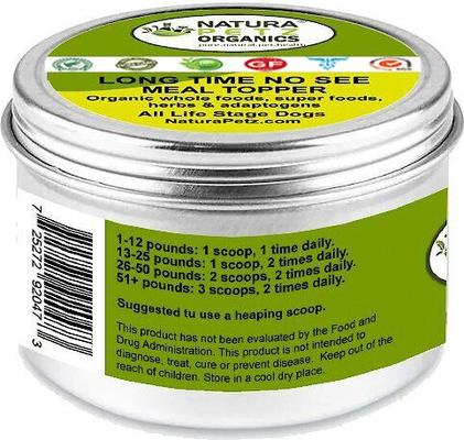 LONG TIME NO SEE MEAL TOPPER* Vision & Ocular Health Support* Dog Supplement, 4-oz jar