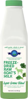 Raw Goat's Milk Super Greens Blend Freeze-Dried Dog & Cat Treats, 32-oz bottle