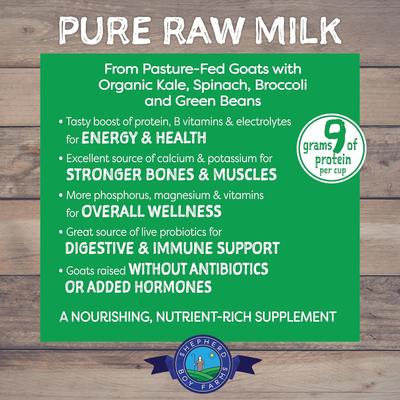 Raw Goat's Milk Super Greens Blend Freeze-Dried Dog & Cat Treats, 32-oz bottle