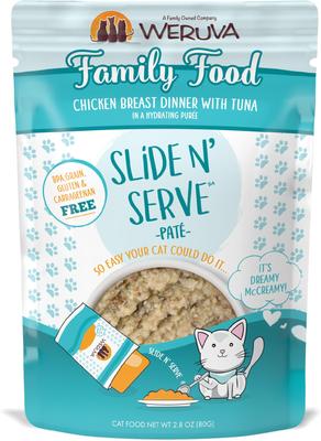 Slide N' Serve Let's Make a Meal Lamb & Mackerel Dinner Pate Grain-Free Cat Food Pouches, 2.8-oz pouch, case of 12