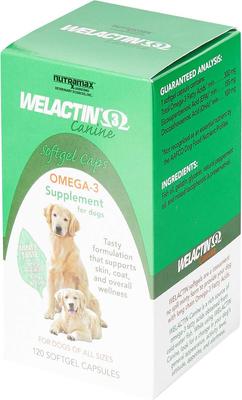 Bundle: Nutramax Welactin Canine Omega-3 Softgel Capsules + Dasuquin with MSM Soft Chews Joint Health Small/Medium Dog Supplement