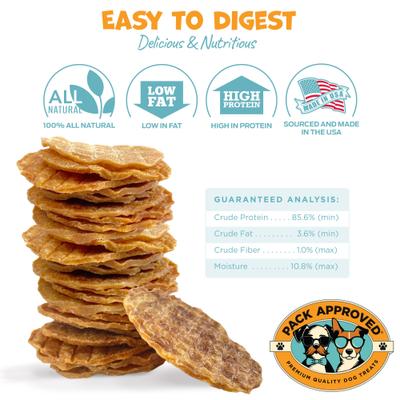 Chicken Chips Dehydrated Dog Treats, 4-oz bag