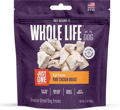 Just One Ingredient Pure Chicken Breast Freeze-Dried Dog & Cat Treats, 21-oz bag
