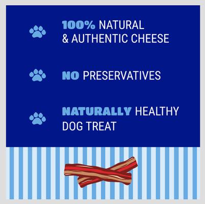 yaky CHARMS Bacon Dog Treats, 12 count