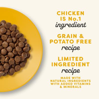 Complete Chicken Recipe for Kittens Dry Cat Food, 4-lb bag, 1 count