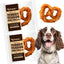 Natural Turkey Tendon Pretzel Natural Dog Chew Treat, Medium, 20 count