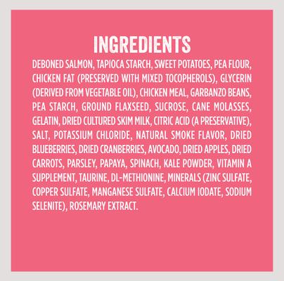 Salmon & Sweet Potato Recipe Jerky Bites Grain-Free Dog Treats, 12-oz bag