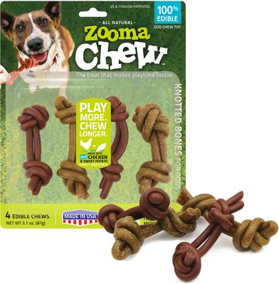 Small Knotted Dog Treats, 4 count
