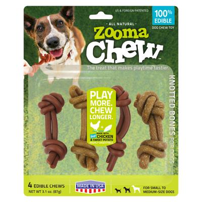 Small Knotted Dog Treats, 4 count