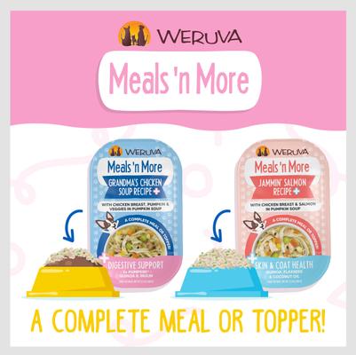 Meals 'n More Natural Wet Dog Food, Amazon Livin' Plus Digestive Support, 3.5-oz cup, 12 count